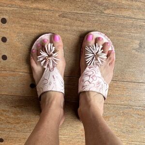 Pink Floral Women's Sandals